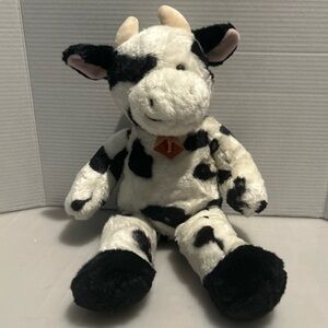Build-A-Bear Vintage Retired Holstein Black and White Cow Plush w/ Bell